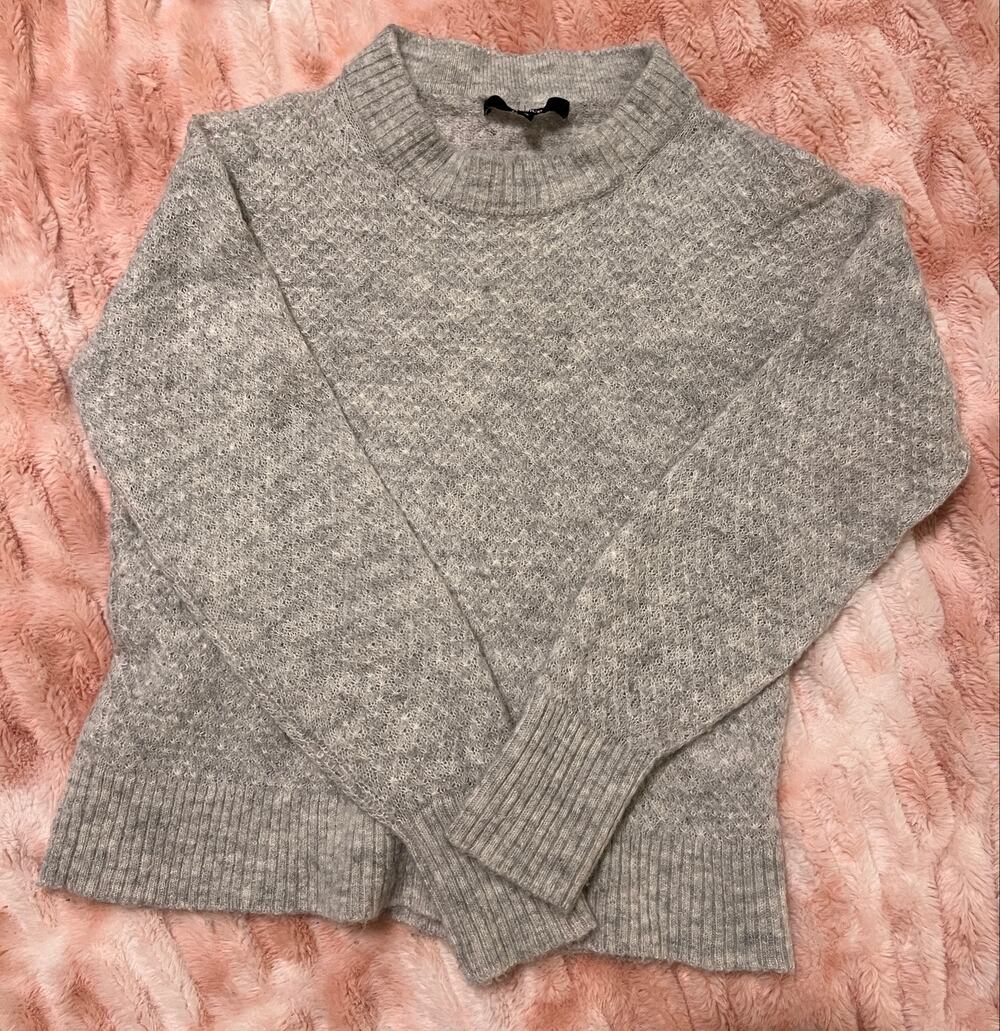 Quince Gray Alpaca Wool Blend Crewneck Sweater Women’s Size Small